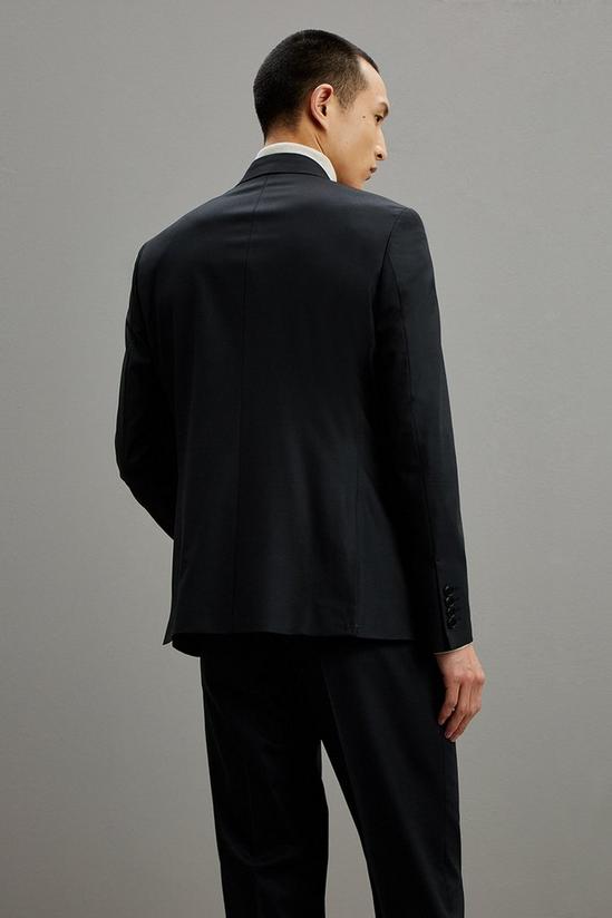 Burton 1904 Slim Fit Black Double Breasted Suit Jacket 3