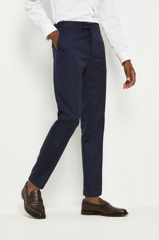 Burton 1904 Slim Fit Navy Suit Trousers 1