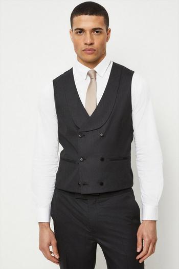 Related Product Slim Fit Charcoal 1904 Double Breasted Suit Waistcoat