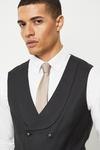 Burton Slim Fit Charcoal 1904 Double Breasted Suit Waistcoat thumbnail 4