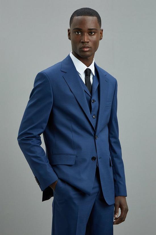Burton 1904 Tailored Fit Blue Suit Jacket 1