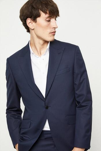 Related Product 1904 Tailored Fit Navy Peak Lapel Jacket