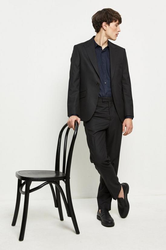 Burton 1904 Tailored Fit Black Suit Trousers 5