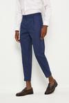 Burton 1904 Slim Fit Tapered Blue Suit Trousers thumbnail 1
