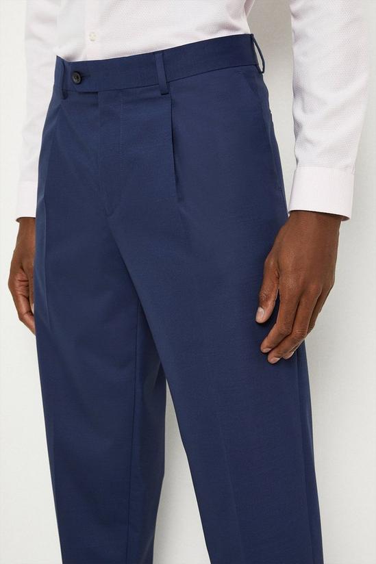 Burton 1904 Slim Fit Tapered Blue Suit Trousers 4
