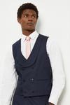 Burton 1904 Slim Fit Navy Double Breasted Suit Waistcoat thumbnail 1