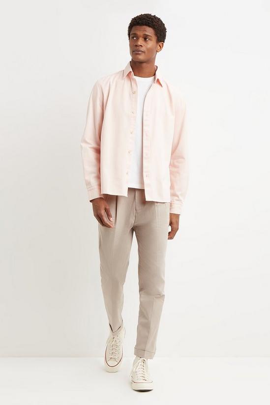 Burton Pink Laundered Overshirt With Embroidery 2