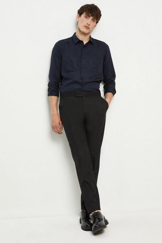 Burton Slim Fit Black 1904 Suit Trousers 2