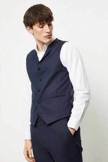 Related Product 1904 Tailored Fit Navy Single Breasted Suit Waistcoat