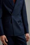 Burton 1904 Slim Fit Blue Double Breasted Suit Jacket thumbnail 6