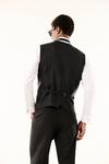 Burton 1904 Tailored Fit Black Single Breasted Suit Waistcoat thumbnail 2