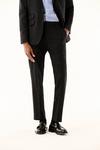 Burton Slim Fit Black Suit Trousers thumbnail 1