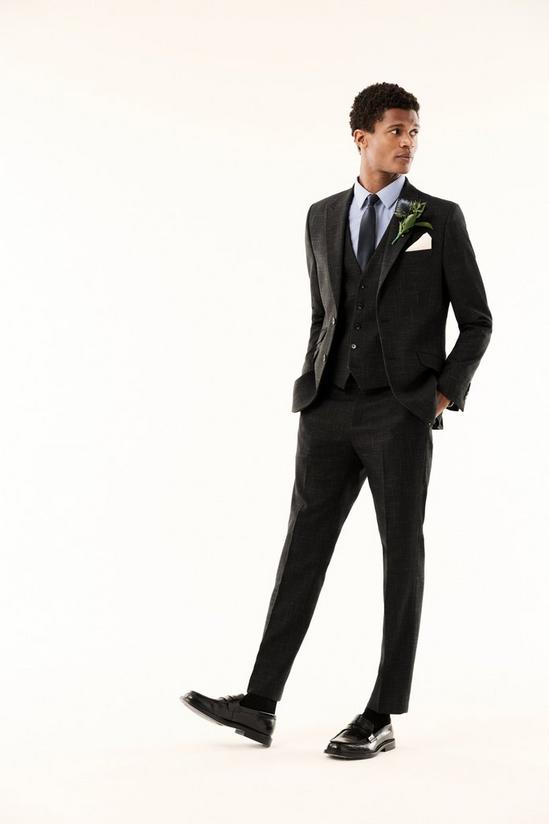 Burton Slim Fit Black Suit Trousers 3