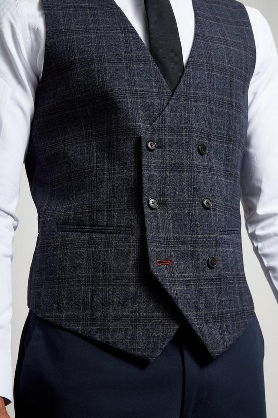 Burton Tailored Russet Pow Check Waistcoat 5
