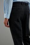 Burton Slim Grey Highlight Check Suit Trousers thumbnail 4