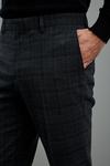 Burton Slim Grey Highlight Check Suit Trousers thumbnail 5