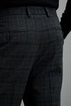 Burton Slim Grey Highlight Check Suit Trousers thumbnail 6
