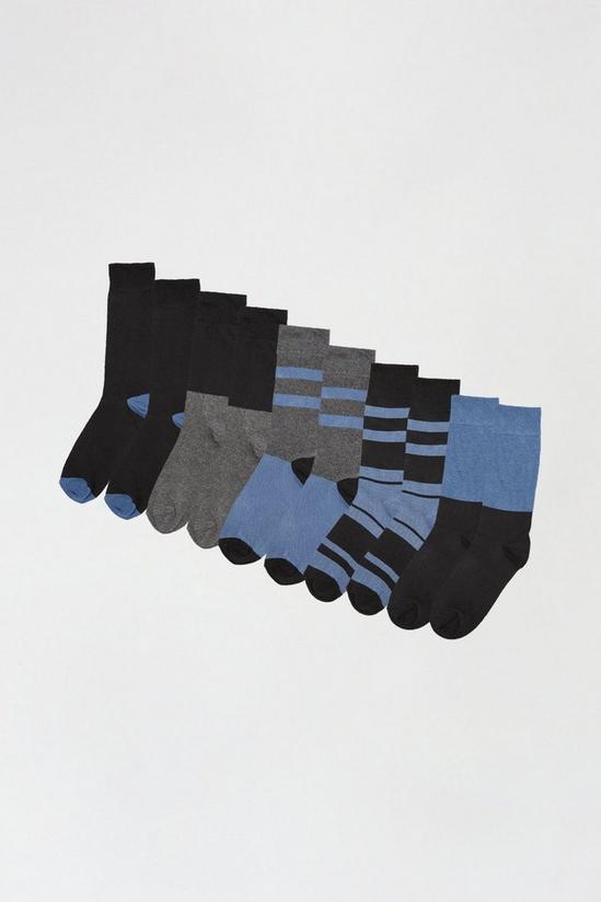Burton 10 Pack Block Stripe Socks 1