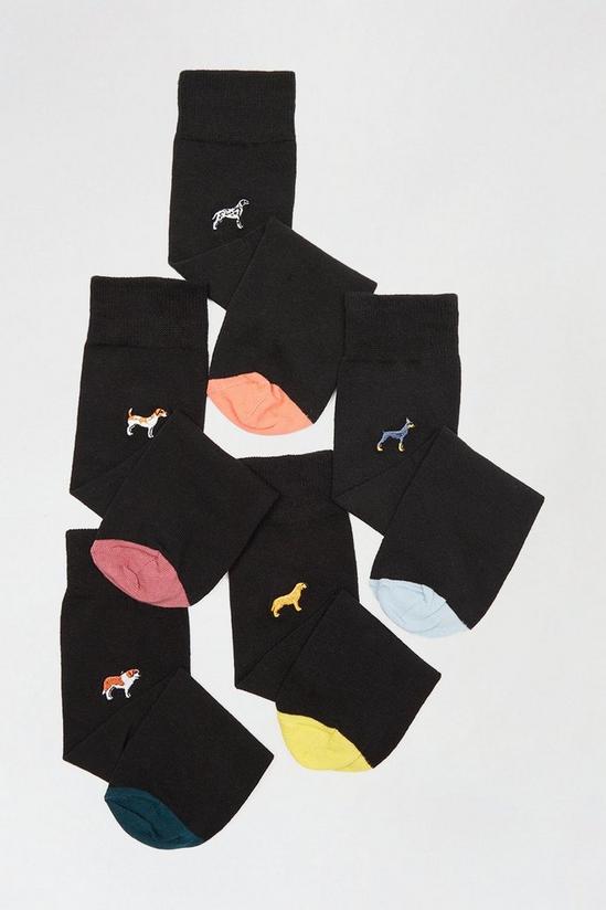 Burton 10 Pack Dog Embroidered Socks 2