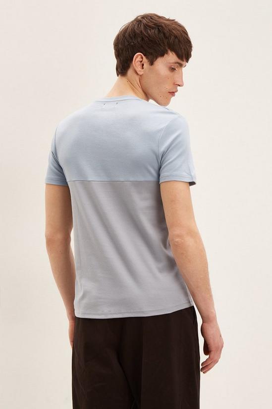 Burton Slim Fit Stripe Colour block T-shirt 3