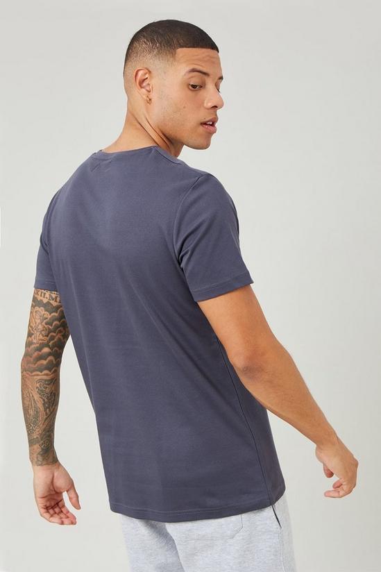 Burton Short Sleeve Slim Gradient Stripe Cut And Sew T-shirt 3