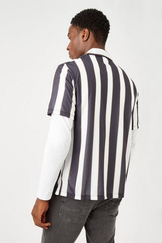Burton Navy Wide Stripe Shirt 3