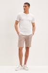 Burton Regular Fit White Short Sleeve Grandad T-Shirt thumbnail 2