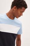 Burton Regular Chambray Blue Short Sleeve Cut & Sew T-shirt thumbnail 4