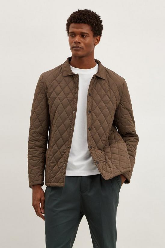 Burton Snap Front Quilted Jacket 1