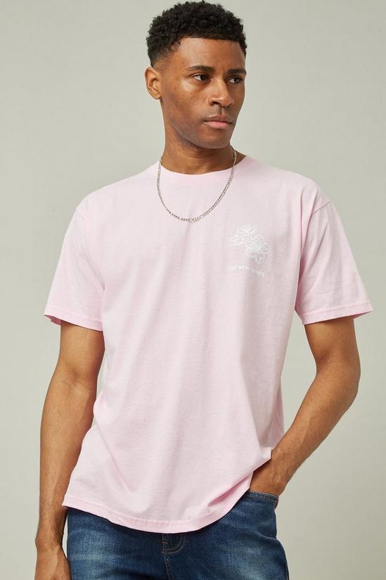 Burton Pink Oversized 137 Floral Print T-shirt 2
