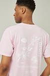 Burton Pink Oversized 137 Floral Print T-shirt thumbnail 4