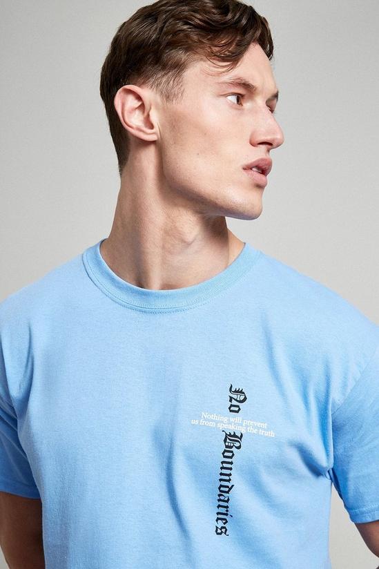 Burton Blue Long Sleeve No Boundaries Print T-shirt 4