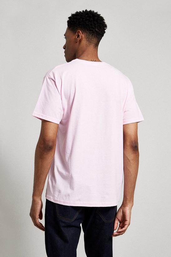 Burton Relaxed Fit Pink Wave Print T-shirt 3