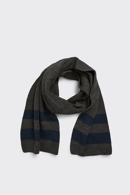 Burton Knitted Striped Scarf And Beanie Set 2