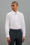 Burton Pink Slim Fit Long Sleeve Easy Iron Shirt thumbnail 1