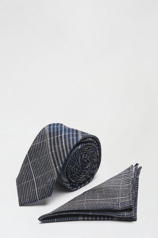 Burton 1904 Silk Check Tie Set 1