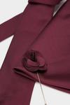 Burton Wedding Plain Tie Set With Matching Lapel Pin thumbnail 3