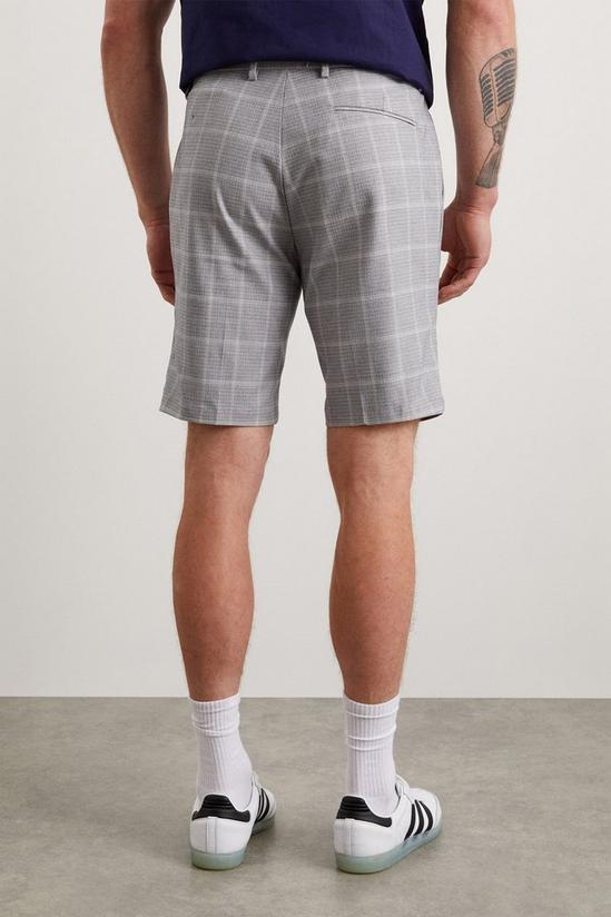 Burton Chino Shorts Grey Micro Check 3