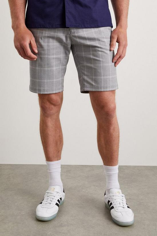 Burton Chino Shorts Grey Micro Check 5
