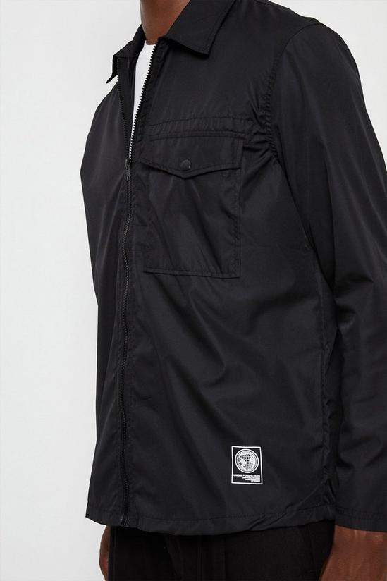 Burton Black Nylon Overshirt Jacket 4