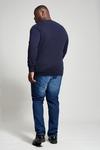 Burton Plus Slim Fit New Dark Blue Jeans thumbnail 3