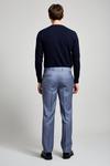 Burton Texture Fit Premium Light Blue Wool Suit Trousers thumbnail 3