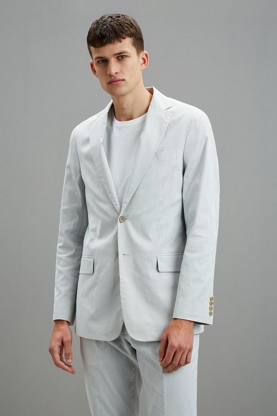 Burton Stone Tonal Stripe Linen Suit Jacket 1