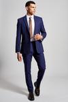 Burton Skinny Fit Royal Blue Merino Wool Suit Jacket thumbnail 2
