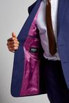 Burton Skinny Fit Royal Blue Merino Wool Suit Jacket thumbnail 6