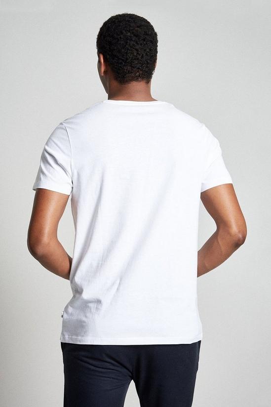 Burton Regular White Short Sleeve V Neck T-Shirt 3