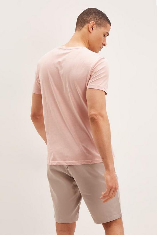 Burton Slim Fit Coral Pink T-Shirt 3