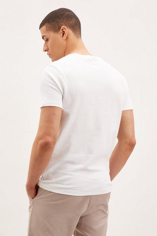 Burton White Textured T-shirt 3
