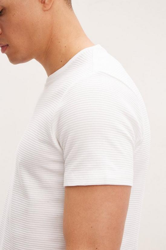 Burton White Textured T-shirt 4