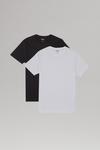 Burton 2 Pack Roll Sleeve Black And White T-Shirt thumbnail 1
